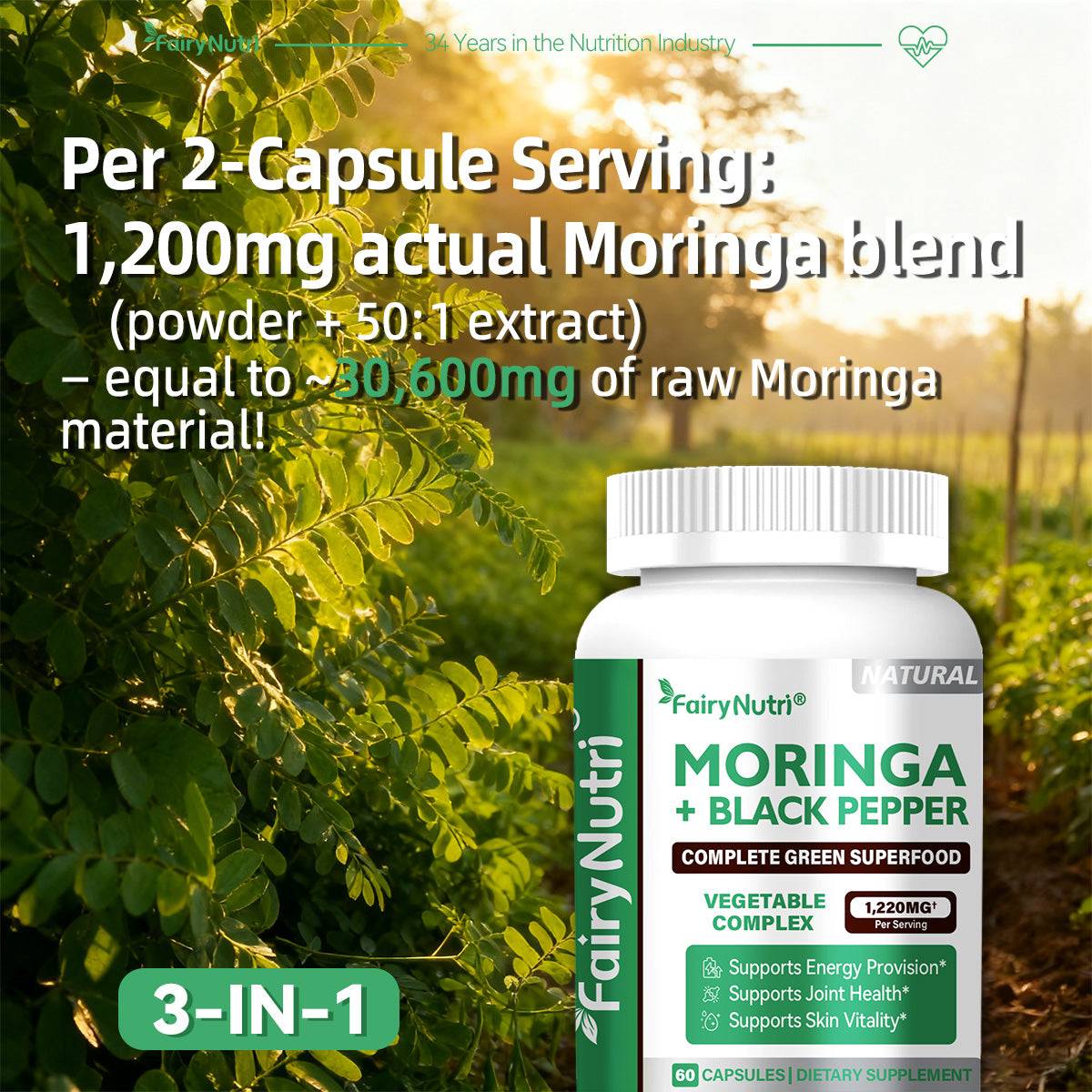 Moringa + Black Pepper